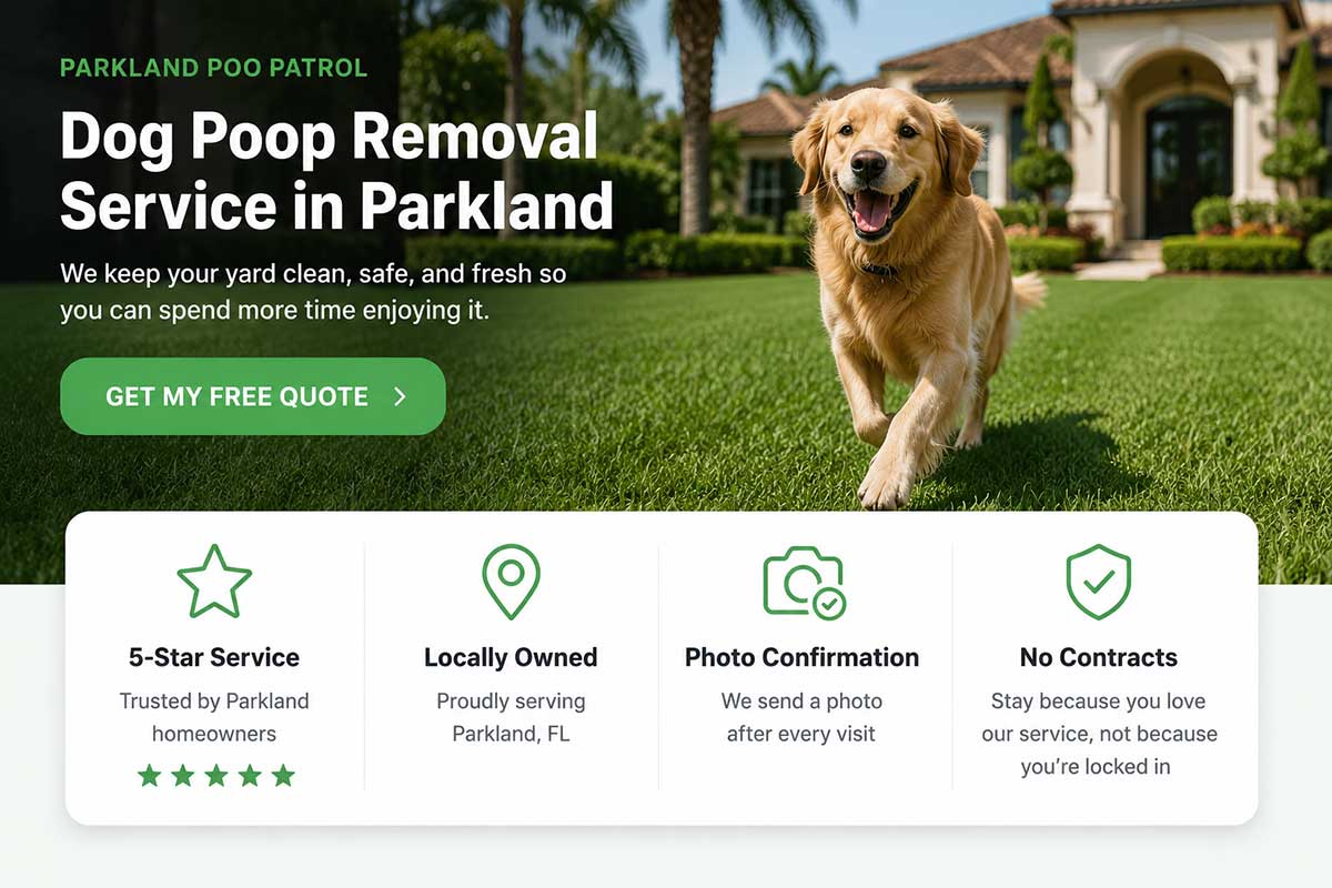 Dog Poop Removal Service in Parkland